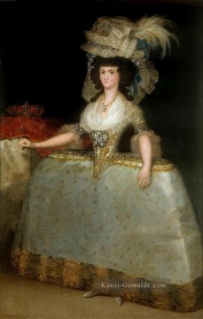 Francisco Goya Werke - Maria Luisa von Parma panniers Francisco de Goya trägt